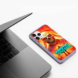 Чехол iPhone 11 Pro матовый Abiotic Factor horror skull, цвет: 3D-светло-сиреневый — фото 2