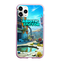 Чехол iPhone 11 Pro матовый Abiotic Factor одинокий завод, цвет: 3D-розовый