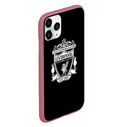 Чехол iPhone 11 Pro матовый Liverpool fc club, цвет: 3D-малиновый — фото 2