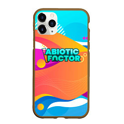 Чехол iPhone 11 Pro матовый Abiotic Factor цветное безумие, цвет: 3D-коричневый