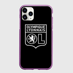Чехол iPhone 11 Pro матовый Олимпик фк клуб, цвет: 3D-фиолетовый