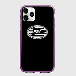 Чехол iPhone 11 Pro матовый PSV sport fc club, цвет: 3D-фиолетовый