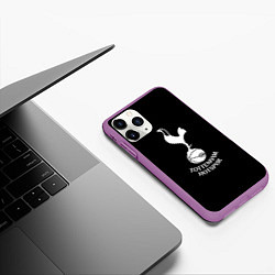 Чехол iPhone 11 Pro матовый Тоттенхэм футбольный клуб спорт, цвет: 3D-фиолетовый — фото 2