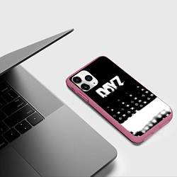 Чехол iPhone 11 Pro матовый Dayz game pattern logo, цвет: 3D-малиновый — фото 2