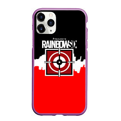 Чехол iPhone 11 Pro матовый Rainbow six снайпер, цвет: 3D-фиолетовый