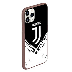 Чехол iPhone 11 Pro матовый Juventus sport geometry fc club, цвет: 3D-коричневый — фото 2