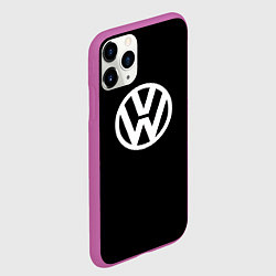 Чехол iPhone 11 Pro матовый Volkswagen sport avto, цвет: 3D-фиолетовый — фото 2