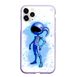 Чехол iPhone 11 Pro матовый Инопланетянин среди звезд - An alien among the sta, цвет: 3D-светло-сиреневый