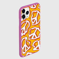 Чехол iPhone 11 Pro матовый Pattern peace, цвет: 3D-фиолетовый — фото 2