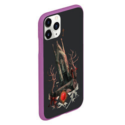 Чехол iPhone 11 Pro матовый Bloodborne - Отец Гаскойн, цвет: 3D-фиолетовый — фото 2