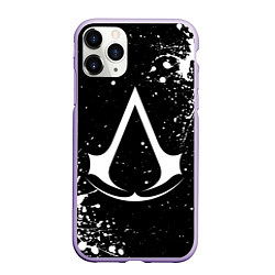 Чехол iPhone 11 Pro матовый White logo of assasin, цвет: 3D-светло-сиреневый