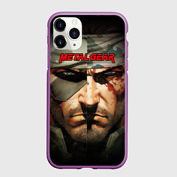 Чехол iPhone 11 Pro матовый Metal gear Venom Snake, цвет: 3D-фиолетовый