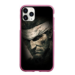 Чехол iPhone 11 Pro матовый Metal gear Venom Snake, цвет: 3D-малиновый