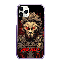 Чехол iPhone 11 Pro матовый Venom Snake Metal gear game, цвет: 3D-светло-сиреневый