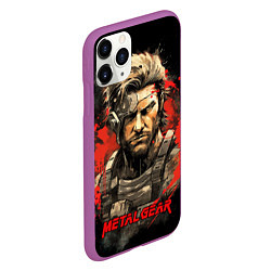 Чехол iPhone 11 Pro матовый Venom Snake Metal gear game, цвет: 3D-фиолетовый — фото 2