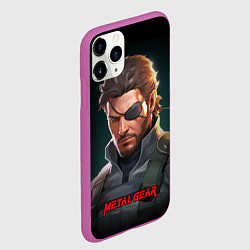 Чехол iPhone 11 Pro матовый Веном Снейк из игры Metal gear, цвет: 3D-фиолетовый — фото 2