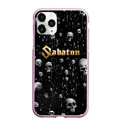 Чехол iPhone 11 Pro матовый Sabaton - rock, цвет: 3D-розовый