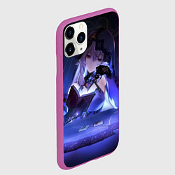 Чехол iPhone 11 Pro матовый Honkai Star Rail Black Swan, цвет: 3D-фиолетовый — фото 2