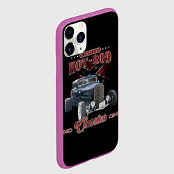 Чехол iPhone 11 Pro матовый Классический хотрод на базе автомобиля 30-х годов, цвет: 3D-фиолетовый — фото 2