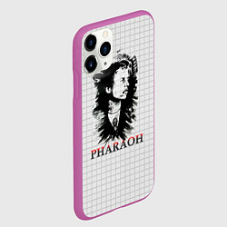 Чехол iPhone 11 Pro матовый Портрет фараона, цвет: 3D-фиолетовый — фото 2