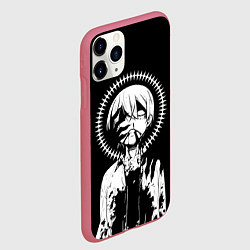 Чехол iPhone 11 Pro матовый Темный дворецкий Сиэль, цвет: 3D-малиновый — фото 2