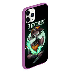 Чехол iPhone 11 Pro матовый Нимфа Melinoe Hades 2, цвет: 3D-фиолетовый — фото 2