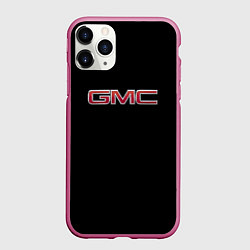 Чехол iPhone 11 Pro матовый GMC logo, цвет: 3D-малиновый