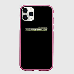 Чехол iPhone 11 Pro матовый Ace Combat army, цвет: 3D-малиновый