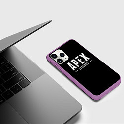 Чехол iPhone 11 Pro матовый Apex legends logo, цвет: 3D-фиолетовый — фото 2