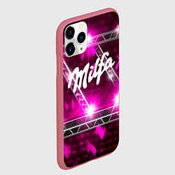 Чехол iPhone 11 Pro матовый Milfa в стиле milka, цвет: 3D-малиновый — фото 2