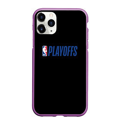 Чехол iPhone 11 Pro матовый NBA playoffs, цвет: 3D-фиолетовый
