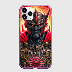 Чехол iPhone 11 Pro матовый Elden Ring персонаж темный рыцарь, цвет: 3D-фиолетовый