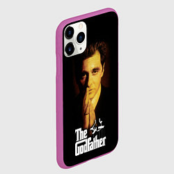 Чехол iPhone 11 Pro матовый The Godfather - Michael Corleone, цвет: 3D-фиолетовый — фото 2
