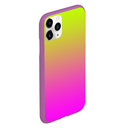 Чехол iPhone 11 Pro матовый Градиент яркий, цвет: 3D-фиолетовый — фото 2