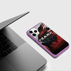 Чехол iPhone 11 Pro матовый Игра Fear город и кровь, цвет: 3D-фиолетовый — фото 2
