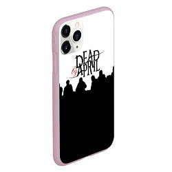 Чехол iPhone 11 Pro матовый Dead by april rock, цвет: 3D-розовый — фото 2