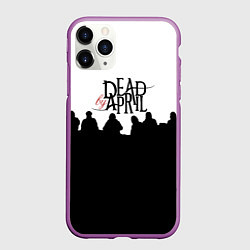 Чехол iPhone 11 Pro матовый Dead by april rock, цвет: 3D-фиолетовый