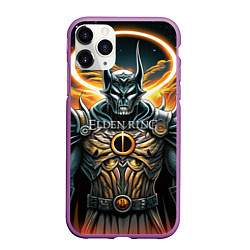 Чехол iPhone 11 Pro матовый Elden Ring black knight, цвет: 3D-фиолетовый