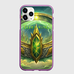 Чехол iPhone 11 Pro матовый Магическое кольцо Elden Ring, цвет: 3D-фиолетовый
