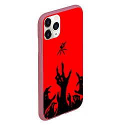 Чехол iPhone 11 Pro матовый V1 Ultrakill, цвет: 3D-малиновый — фото 2