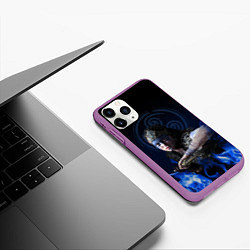 Чехол iPhone 11 Pro матовый Senua - Hellblade, цвет: 3D-фиолетовый — фото 2