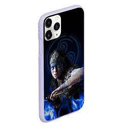 Чехол iPhone 11 Pro матовый Senua - Hellblade, цвет: 3D-светло-сиреневый — фото 2