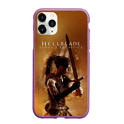 Чехол iPhone 11 Pro матовый Game Hellblade, цвет: 3D-фиолетовый