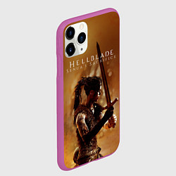 Чехол iPhone 11 Pro матовый Game Hellblade, цвет: 3D-фиолетовый — фото 2