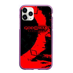 Чехол iPhone 11 Pro матовый God of War текстура, цвет: 3D-фиолетовый