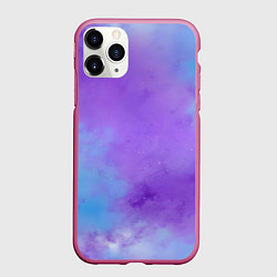 Чехол iPhone 11 Pro матовый Фиолетовый космический туман, цвет: 3D-малиновый
