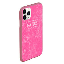 Чехол iPhone 11 Pro матовый Pink Paris, цвет: 3D-малиновый — фото 2