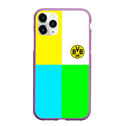 Чехол iPhone 11 Pro матовый Borussia color cport, цвет: 3D-фиолетовый