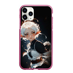 Чехол iPhone 11 Pro матовый Сильфи - Mushoku Tensei: Jobless, цвет: 3D-малиновый