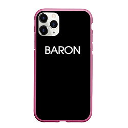 Чехол iPhone 11 Pro матовый Барон baron, цвет: 3D-малиновый